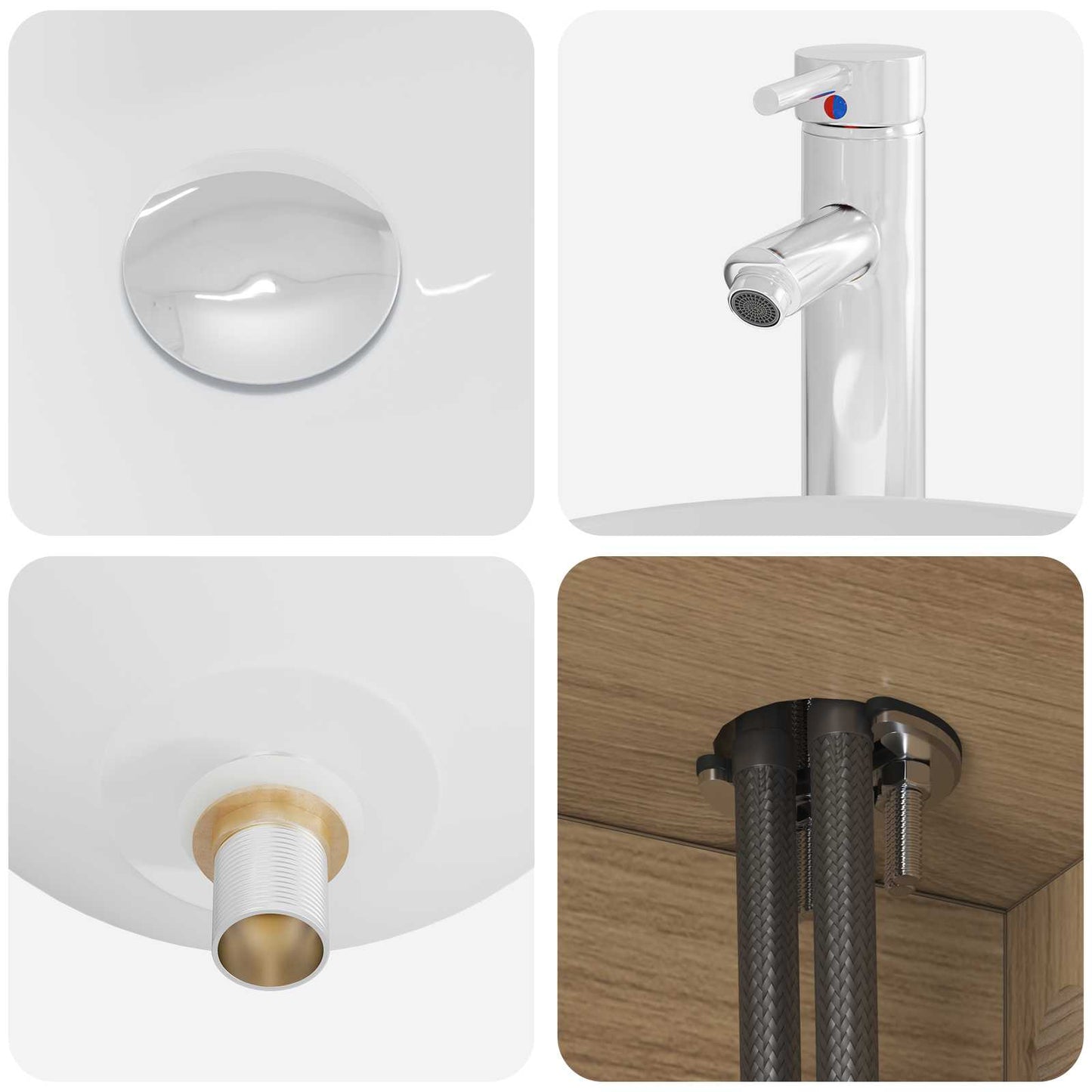 Set di mobili per il bagno 2 pz Rovere Artigianale | homemem39