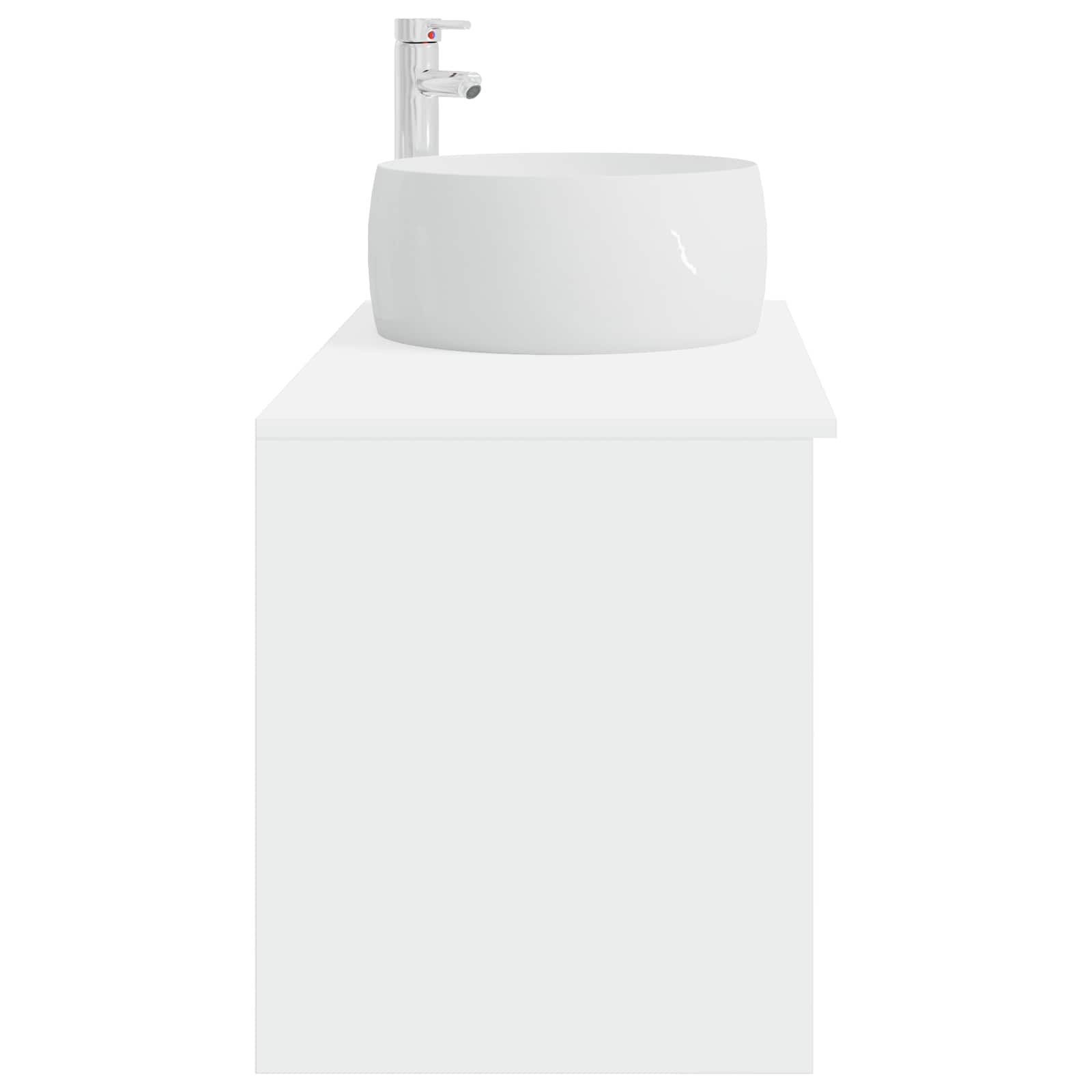 Set di mobili per il bagno 2 pcs Bianco Legno ingegnerizzato | homemem39