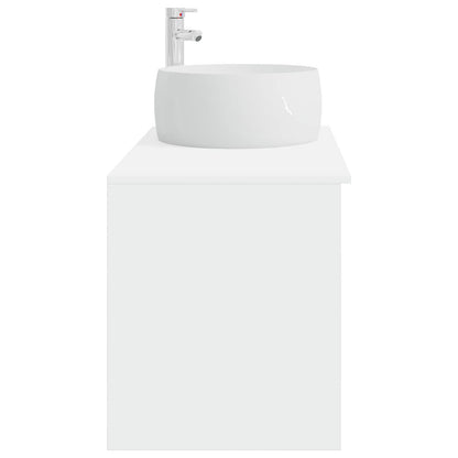 Set di mobili per il bagno 2 pcs Bianco Legno ingegnerizzato | homemem39