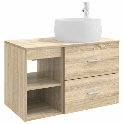 Set di mobili per il bagno 2 pcs Rovere Sonoma | homemem39