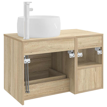 Set di mobili per il bagno 2 pcs Rovere Sonoma | homemem39