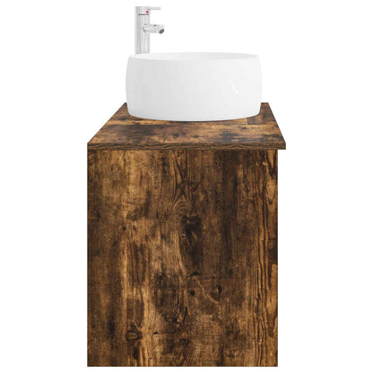 Set di mobili per il bagno 2 pcs Rovere Fumo | homemem39