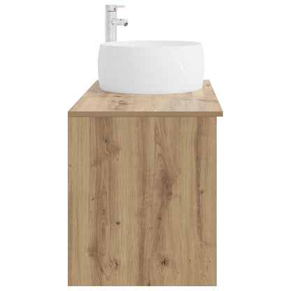 Set di mobili per il bagno 2 pz Rovere Artigianale | homemem39
