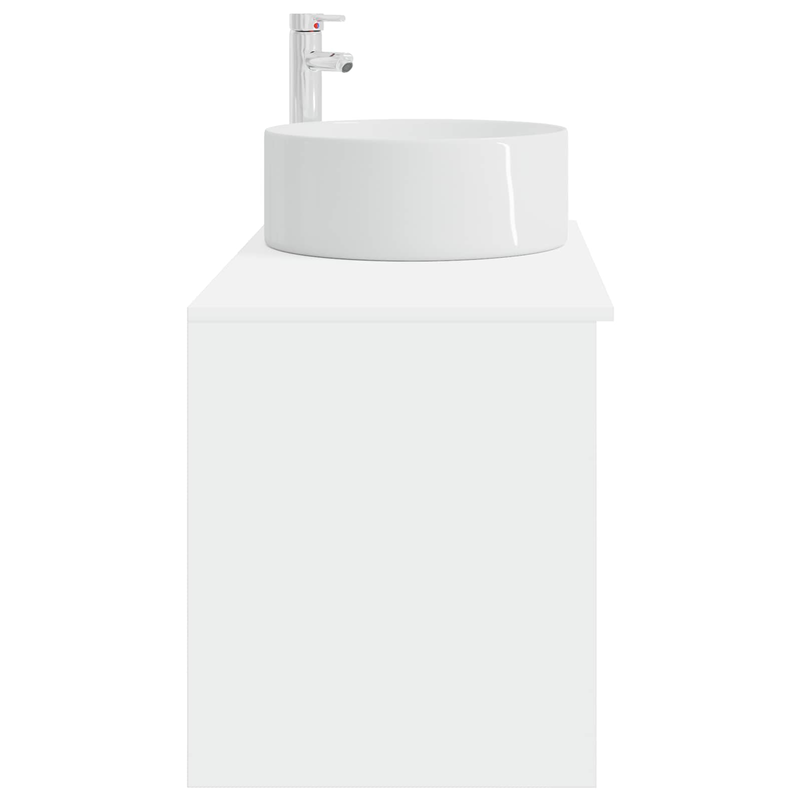 Set di mobili per il bagno 2 pcs Bianco Legno ingegnerizzato | homemem39