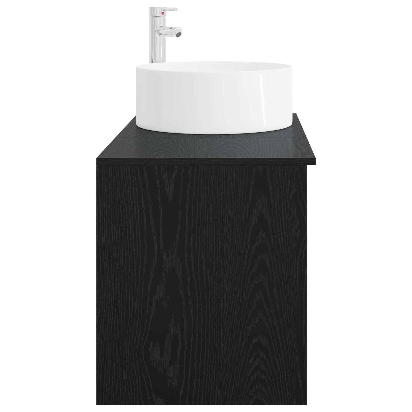 Set di mobili per il bagno 2 pcs Rovere Nero | homemem39