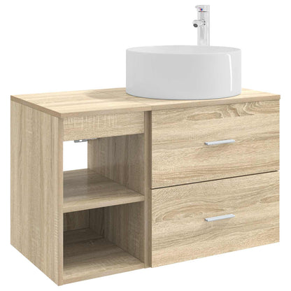 Set di mobili per il bagno 2 pcs Rovere Sonoma | homemem39