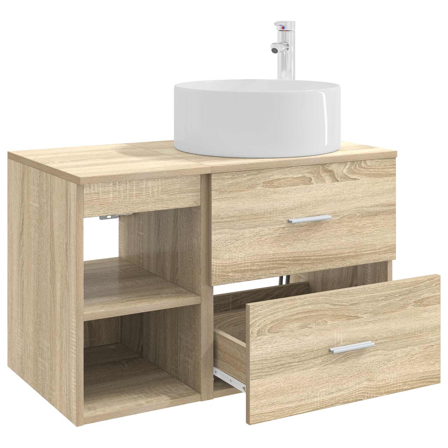 Set di mobili per il bagno 2 pcs Rovere Sonoma | homemem39