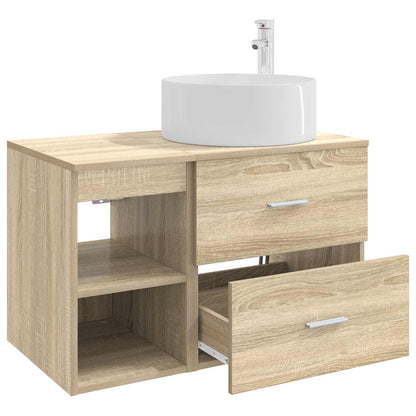 Set di mobili per il bagno 2 pcs Rovere Sonoma | homemem39