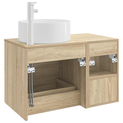 Set di mobili per il bagno 2 pcs Rovere Sonoma | homemem39