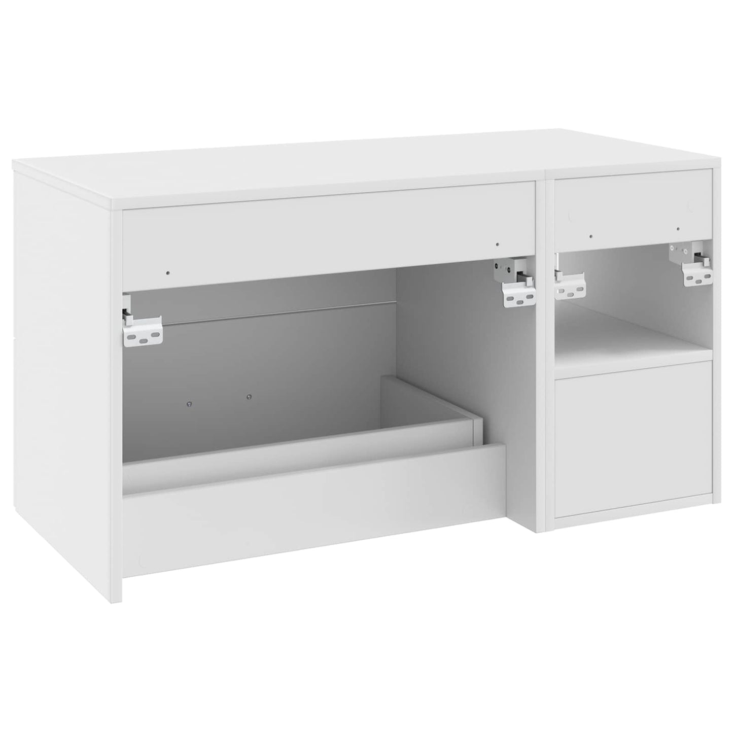 Set di mobili per il bagno 2 pcs Bianco Legno ingegnerizzato | homemem39