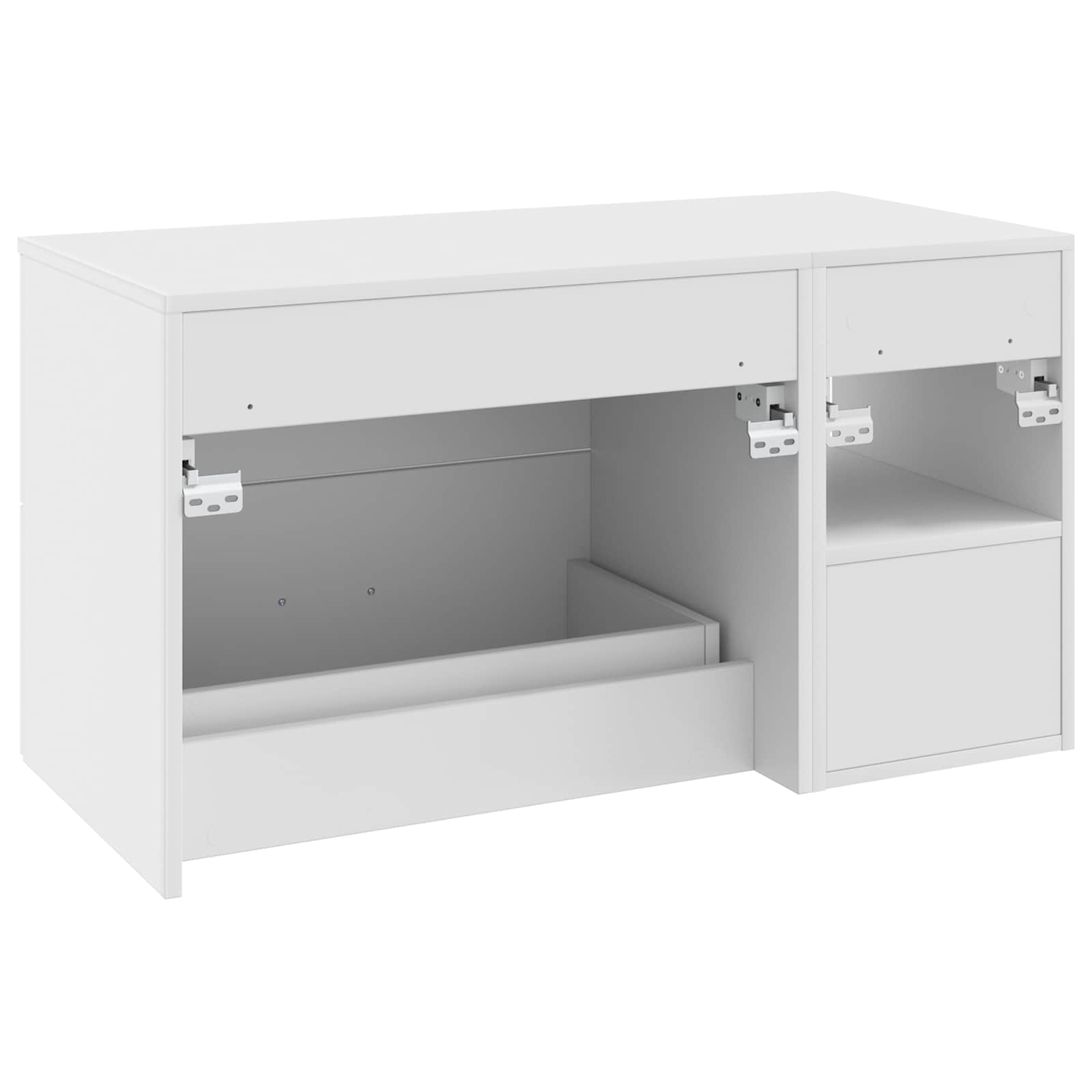 Set di mobili per il bagno 2 pcs Bianco Legno ingegnerizzato | homemem39