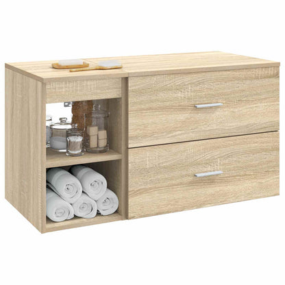 Set di mobili per il bagno 2 pcs Rovere Sonoma | homemem39