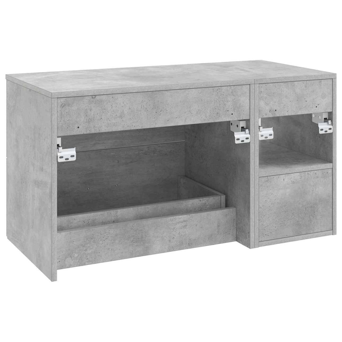 Set di mobili per il bagno 2 pcs Grigio Cemento | homemem39