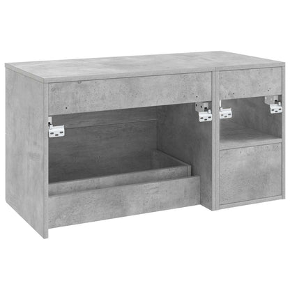 Set di mobili per il bagno 2 pcs Grigio Cemento | homemem39