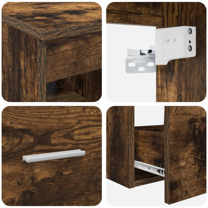 Set di mobili per il bagno 2 pcs Rovere Fumo | homemem39