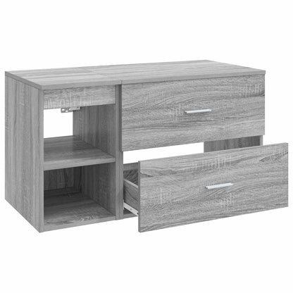 Set di mobili per il bagno 2 pcs Sonoma grigio | homemem39