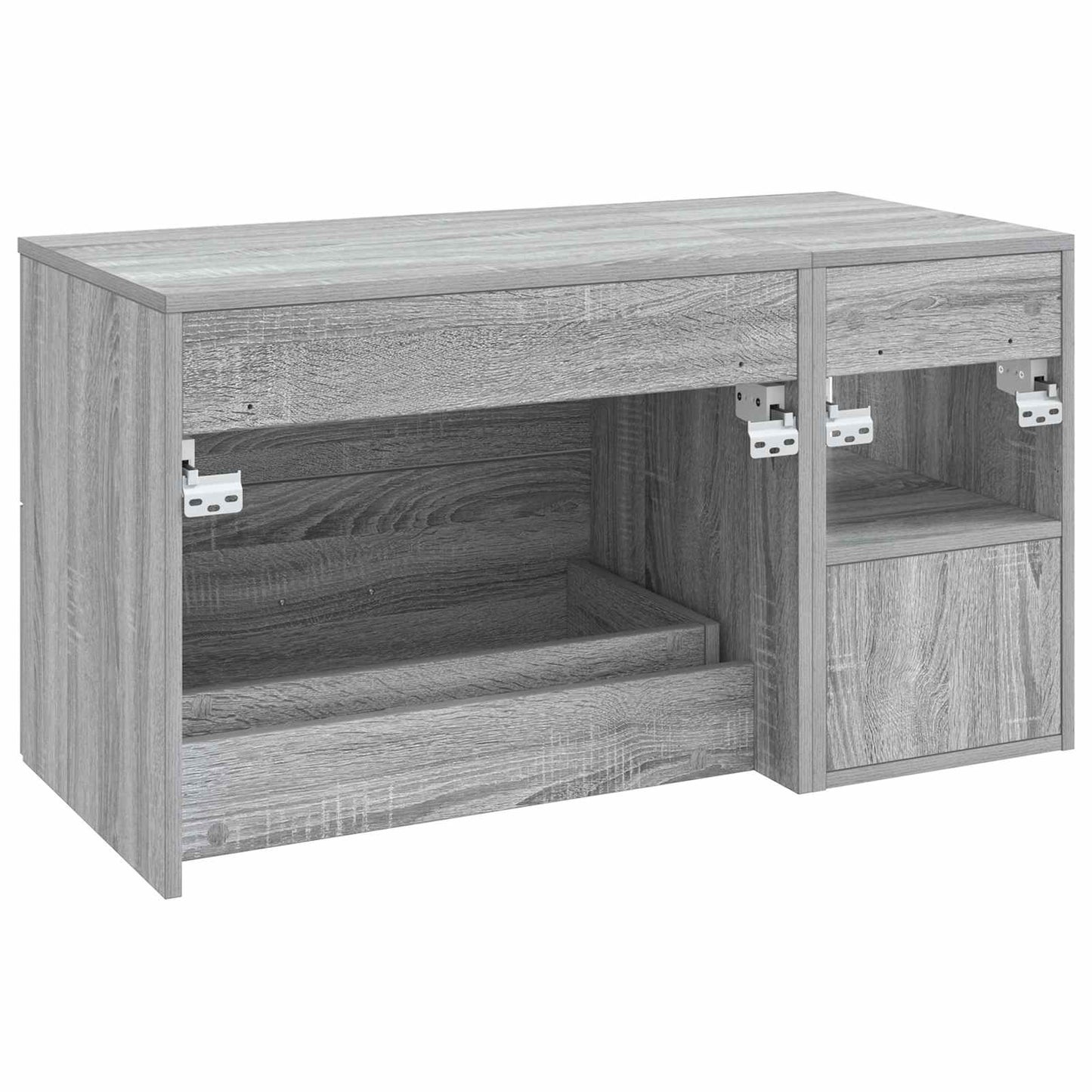 Set di mobili per il bagno 2 pcs Sonoma grigio | homemem39