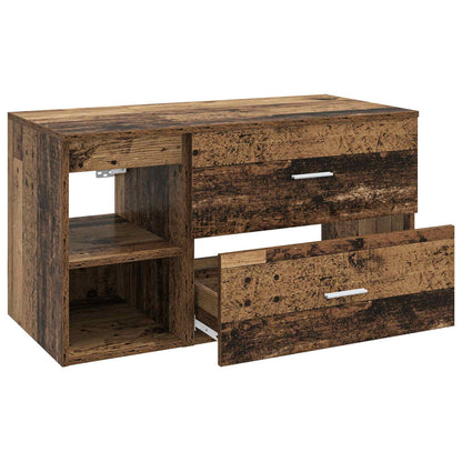 Set di mobili per il bagno 2 pcs Legno antico | homemem39