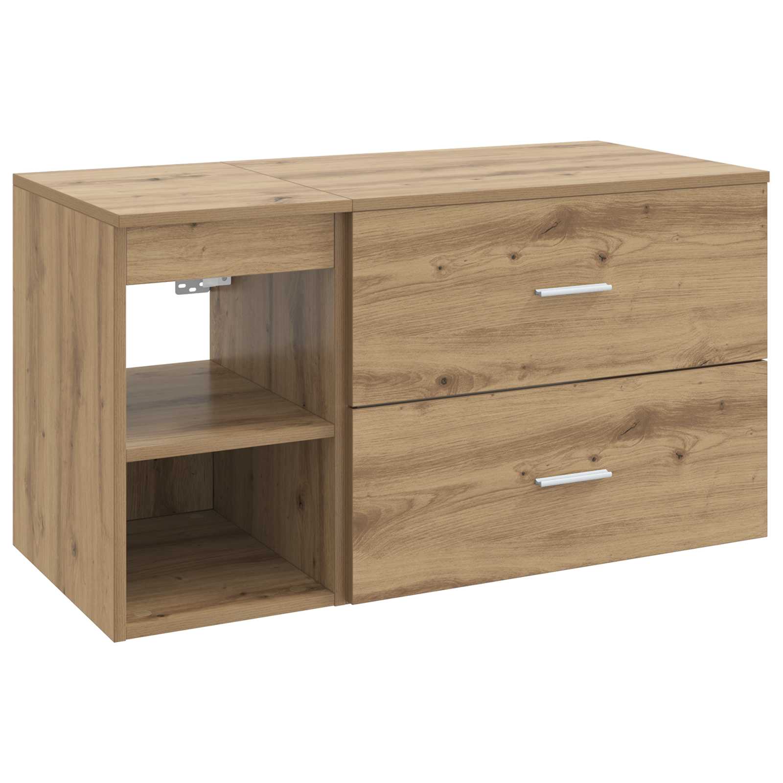 Set di mobili per il bagno 2 pz Rovere Artigianale | homemem39