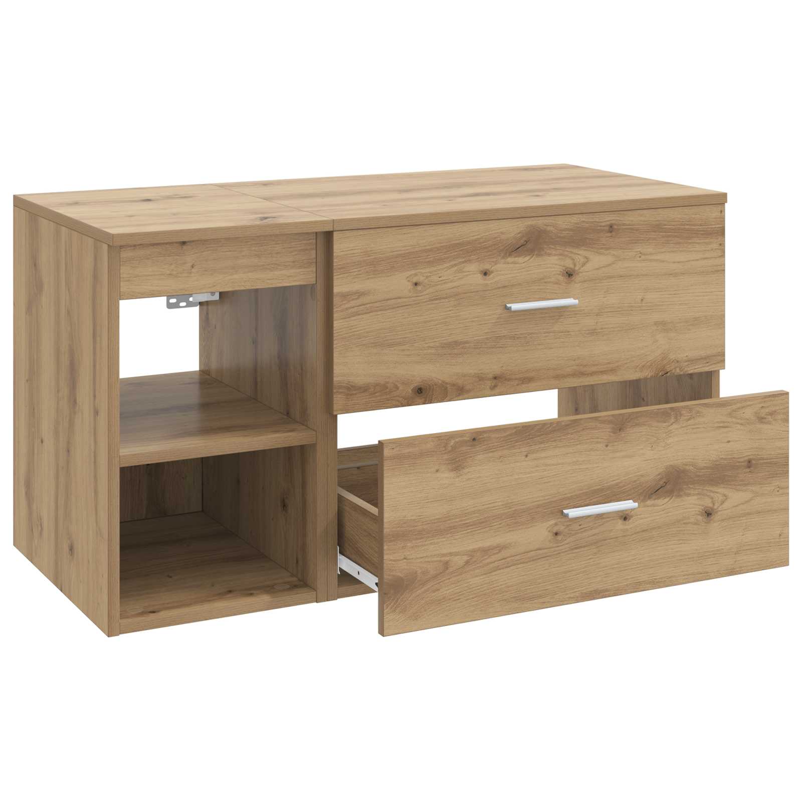 Set di mobili per il bagno 2 pz Rovere Artigianale | homemem39