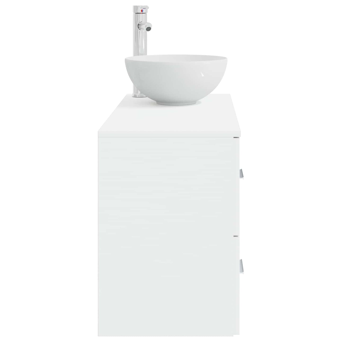 Set di mobili per il bagno 2 pcs Bianco Legno ingegnerizzato | homemem39