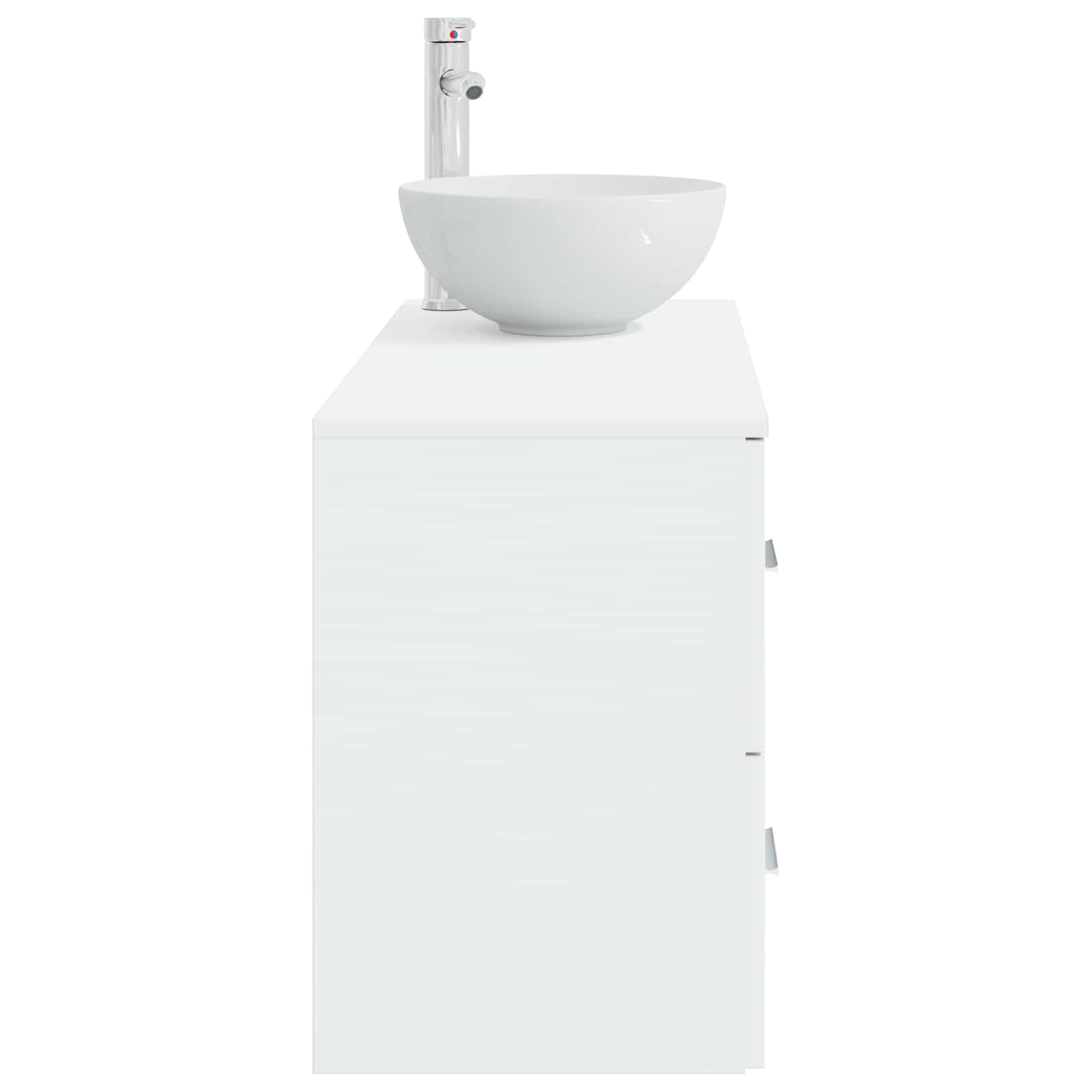 Set di mobili per il bagno 2 pcs Bianco Legno ingegnerizzato | homemem39