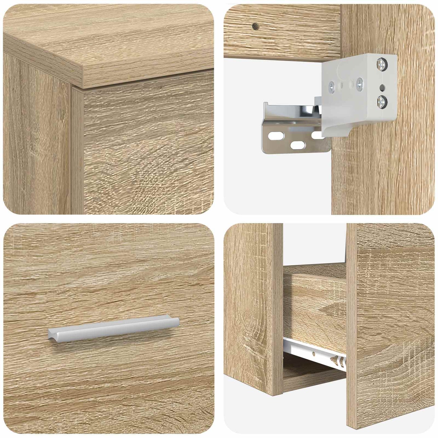 Set di mobili per il bagno 2 pcs Rovere Sonoma | homemem39