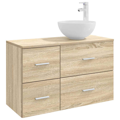Set di mobili per il bagno 2 pcs Rovere Sonoma | homemem39