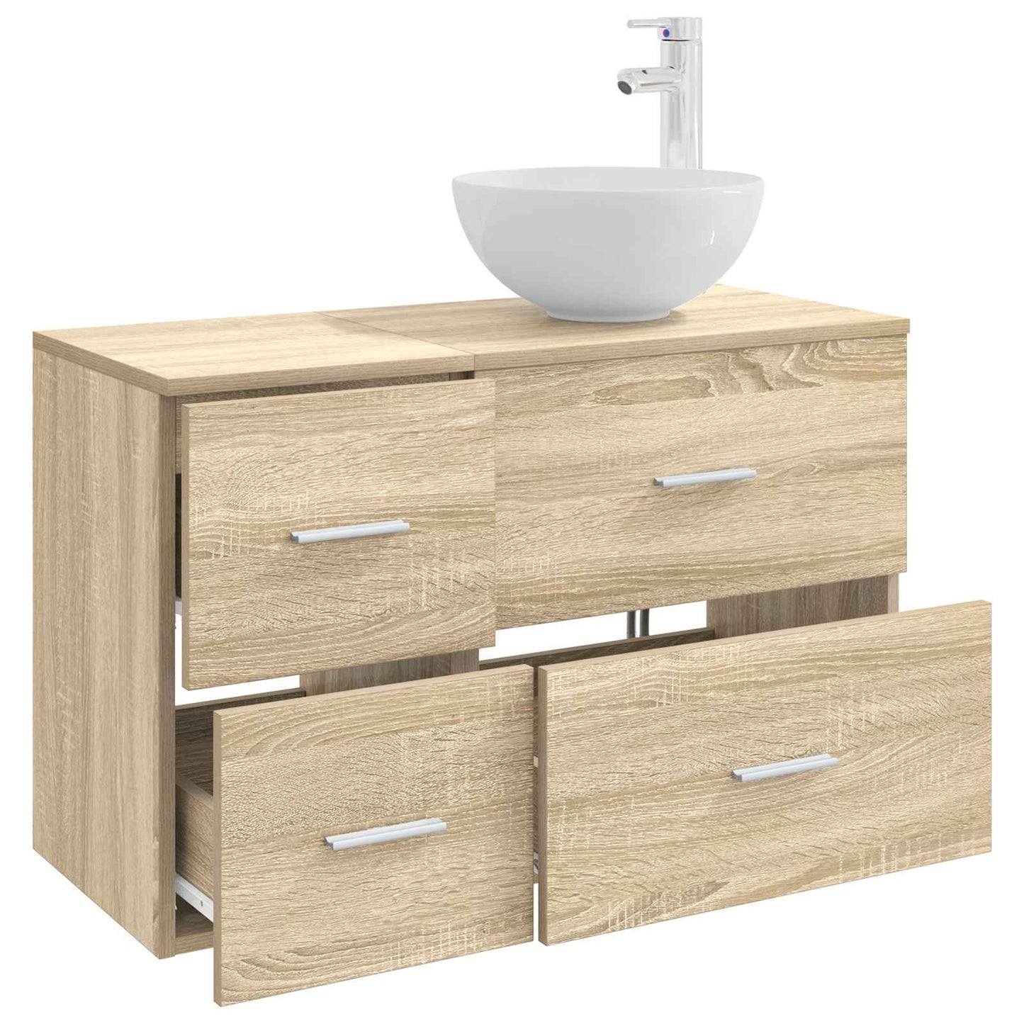Set di mobili per il bagno 2 pcs Rovere Sonoma | homemem39