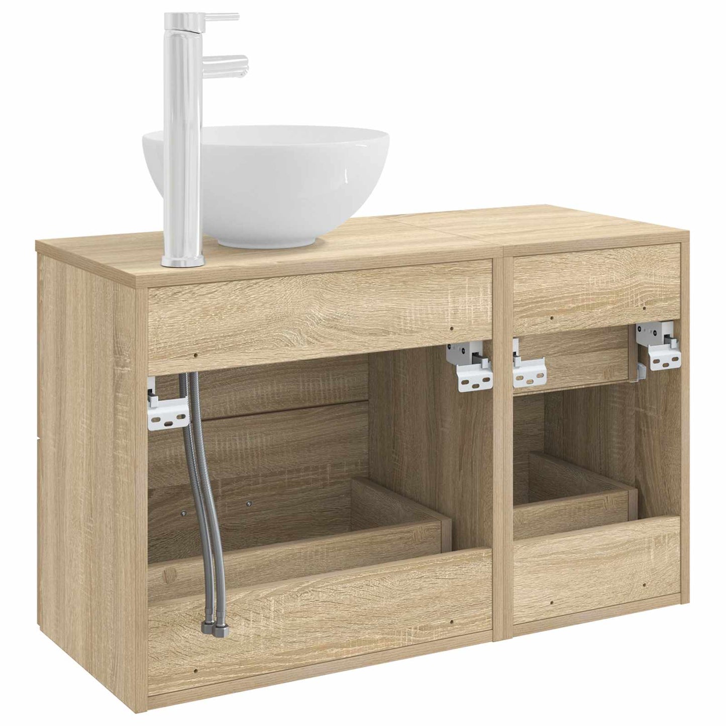 Set di mobili per il bagno 2 pcs Rovere Sonoma | homemem39