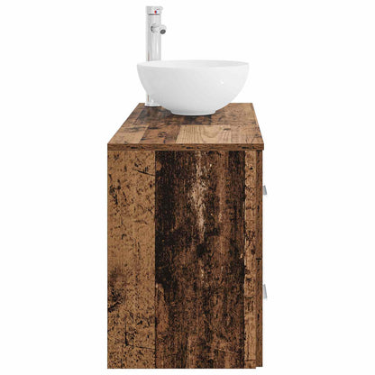 Set di mobili per il bagno 2 pcs Legno antico | homemem39