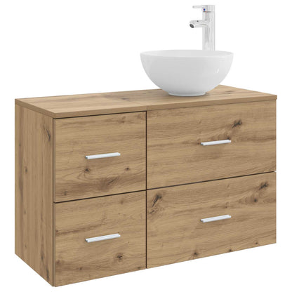 Set di mobili per il bagno 2 pz Rovere Artigianale | homemem39
