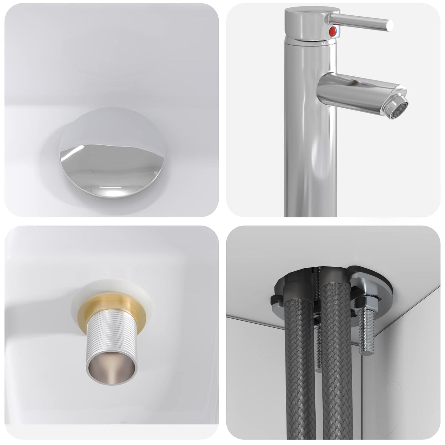 Set di mobili per il bagno 2 pcs Bianco Legno ingegnerizzato | homemem39