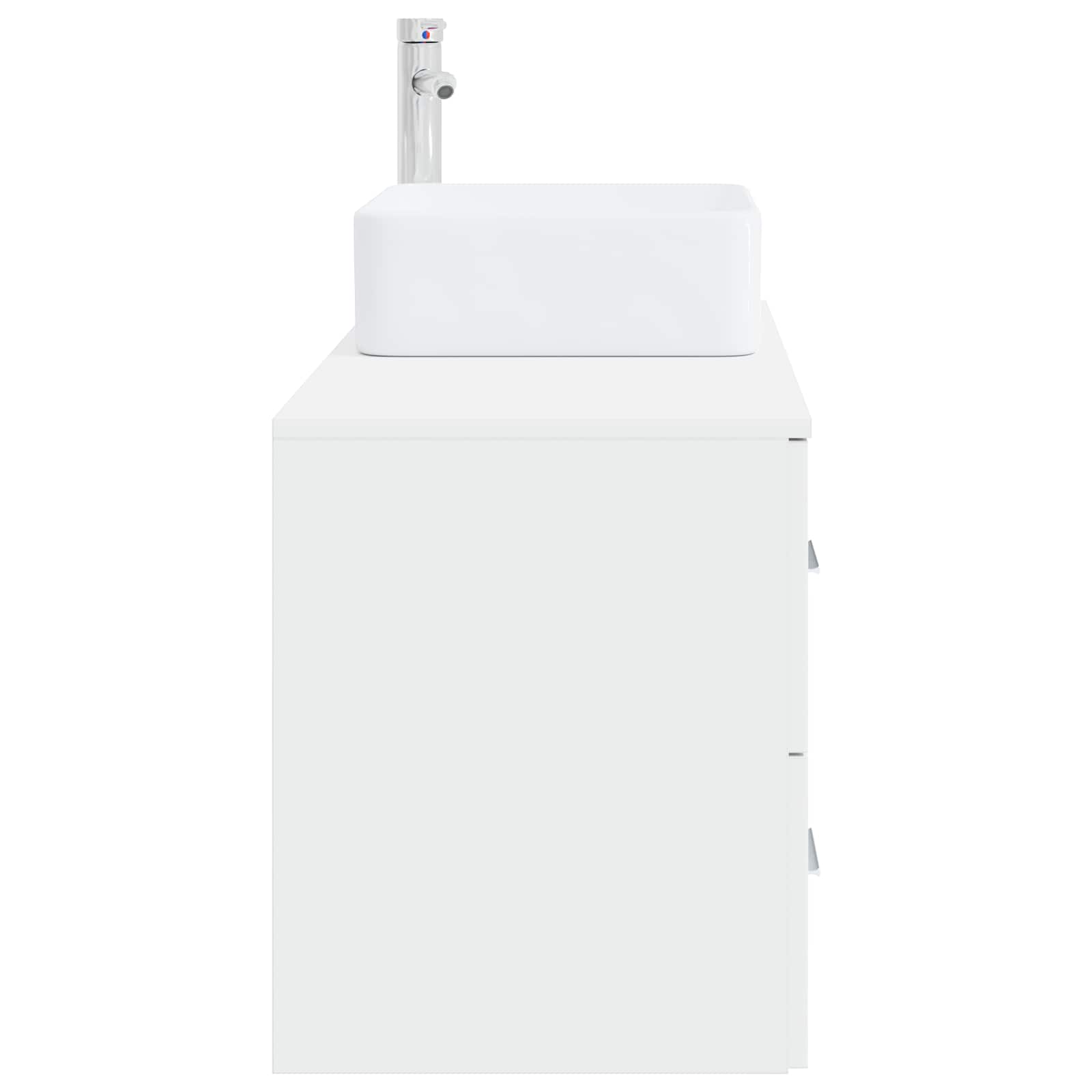 Set di mobili per il bagno 2 pcs Bianco Legno ingegnerizzato | homemem39
