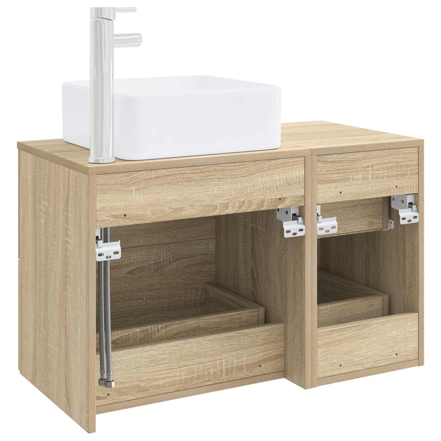 Set di mobili per il bagno 2 pcs Rovere Sonoma | homemem39