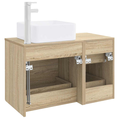 Set di mobili per il bagno 2 pcs Rovere Sonoma | homemem39