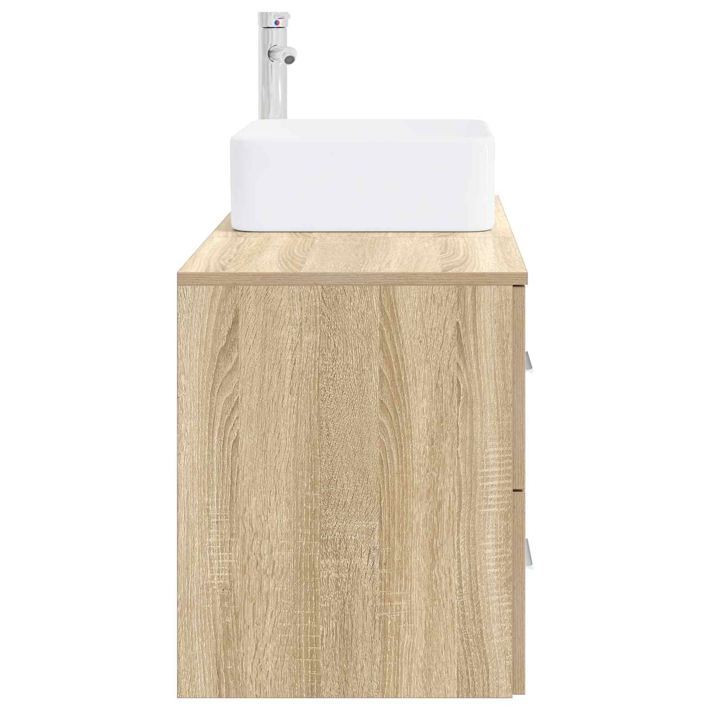Set di mobili per il bagno 2 pz Rovere Sonoma