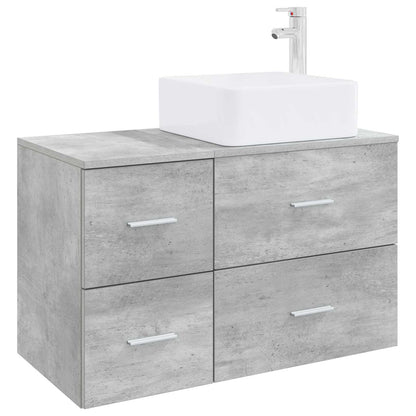 Set di mobili per il bagno 2 pcs Grigio Cemento | homemem39