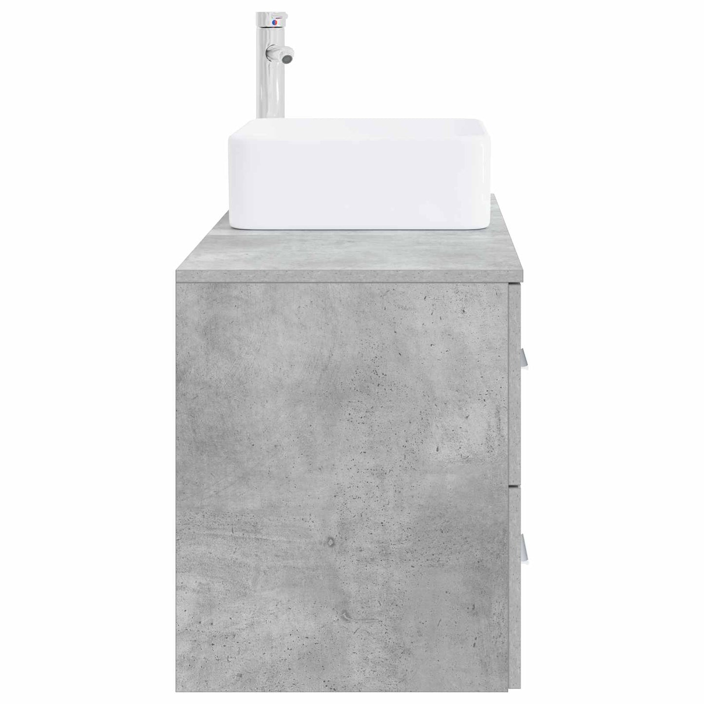 Set di mobili per il bagno 2 pcs Grigio Cemento | homemem39