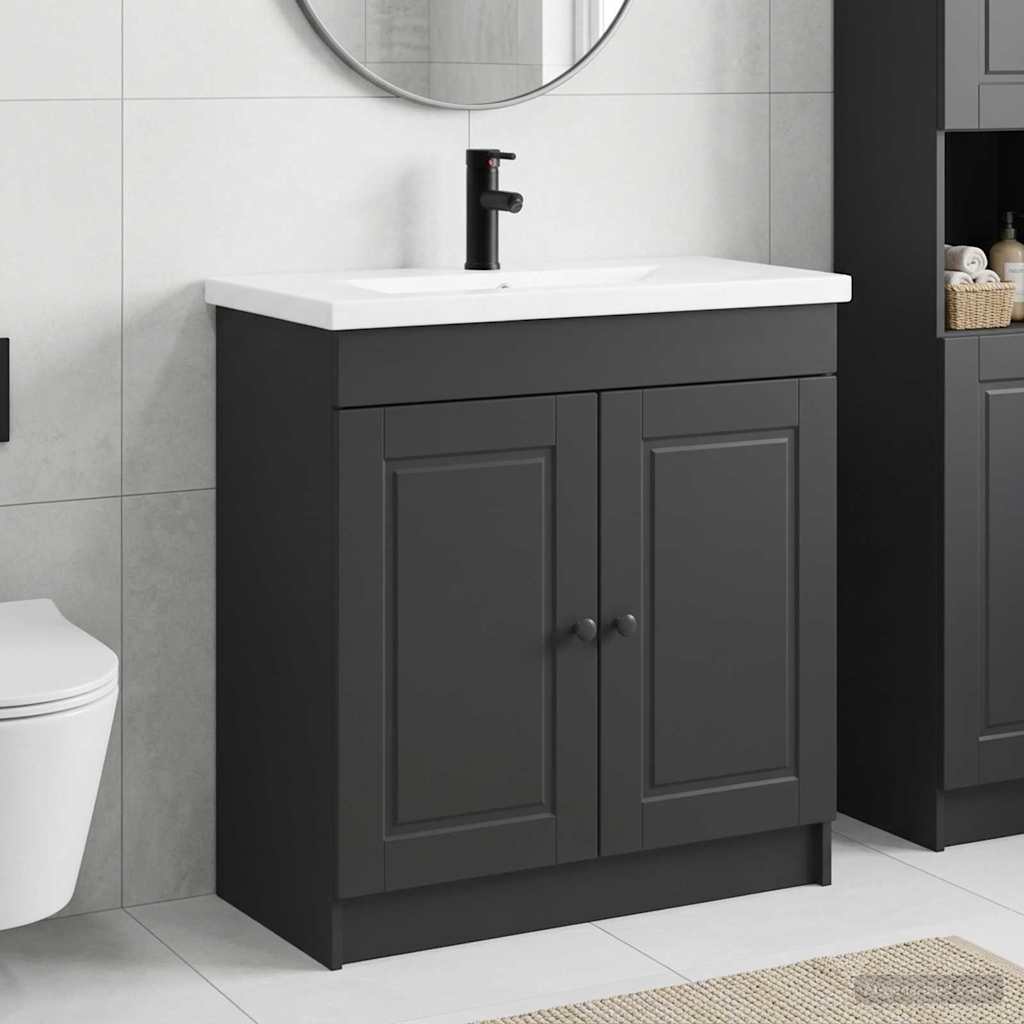 Set di mobili per il bagno Nero 56 x 37,5 x 81 cm | homemem39