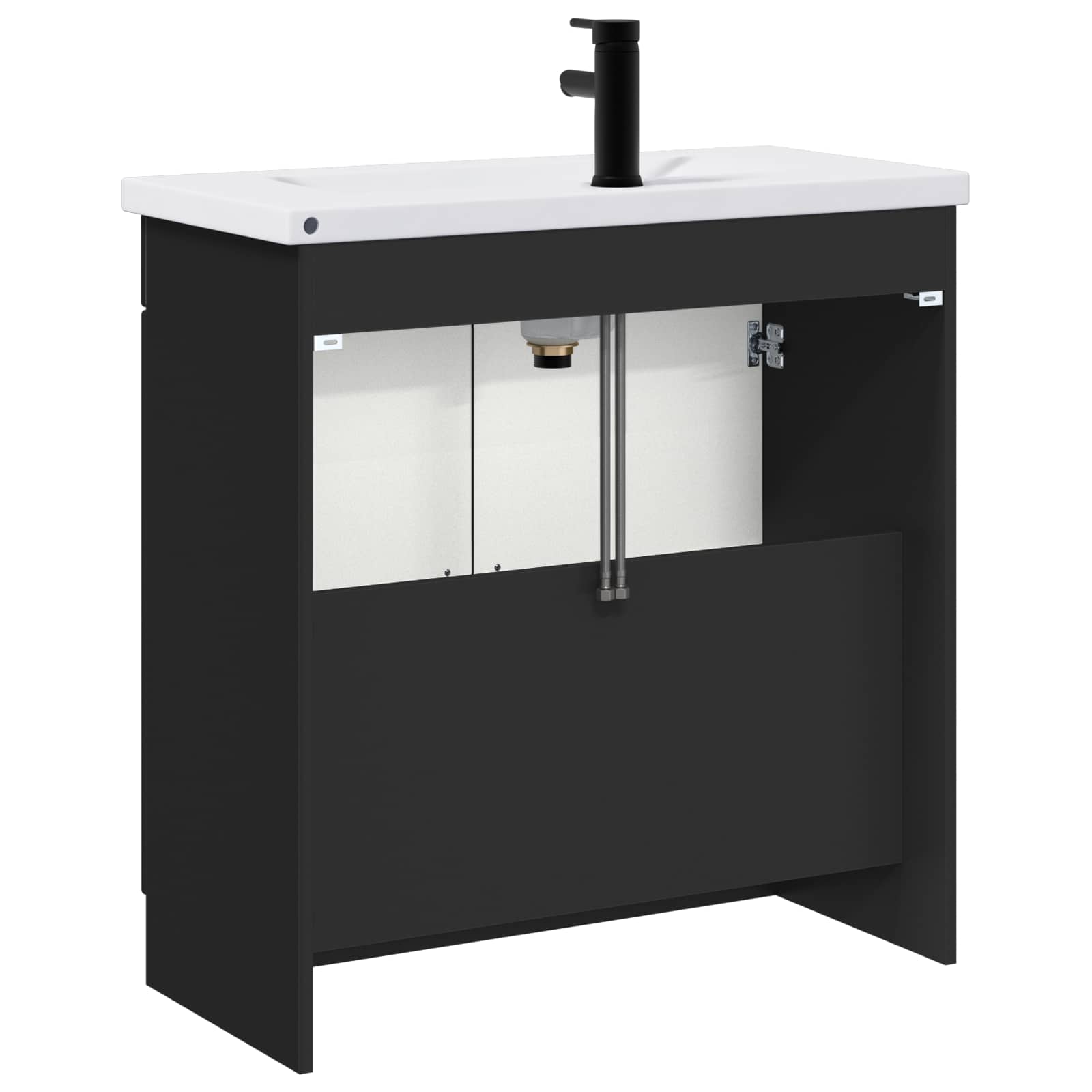 Set di mobili per il bagno Nero 56 x 37,5 x 81 cm | homemem39