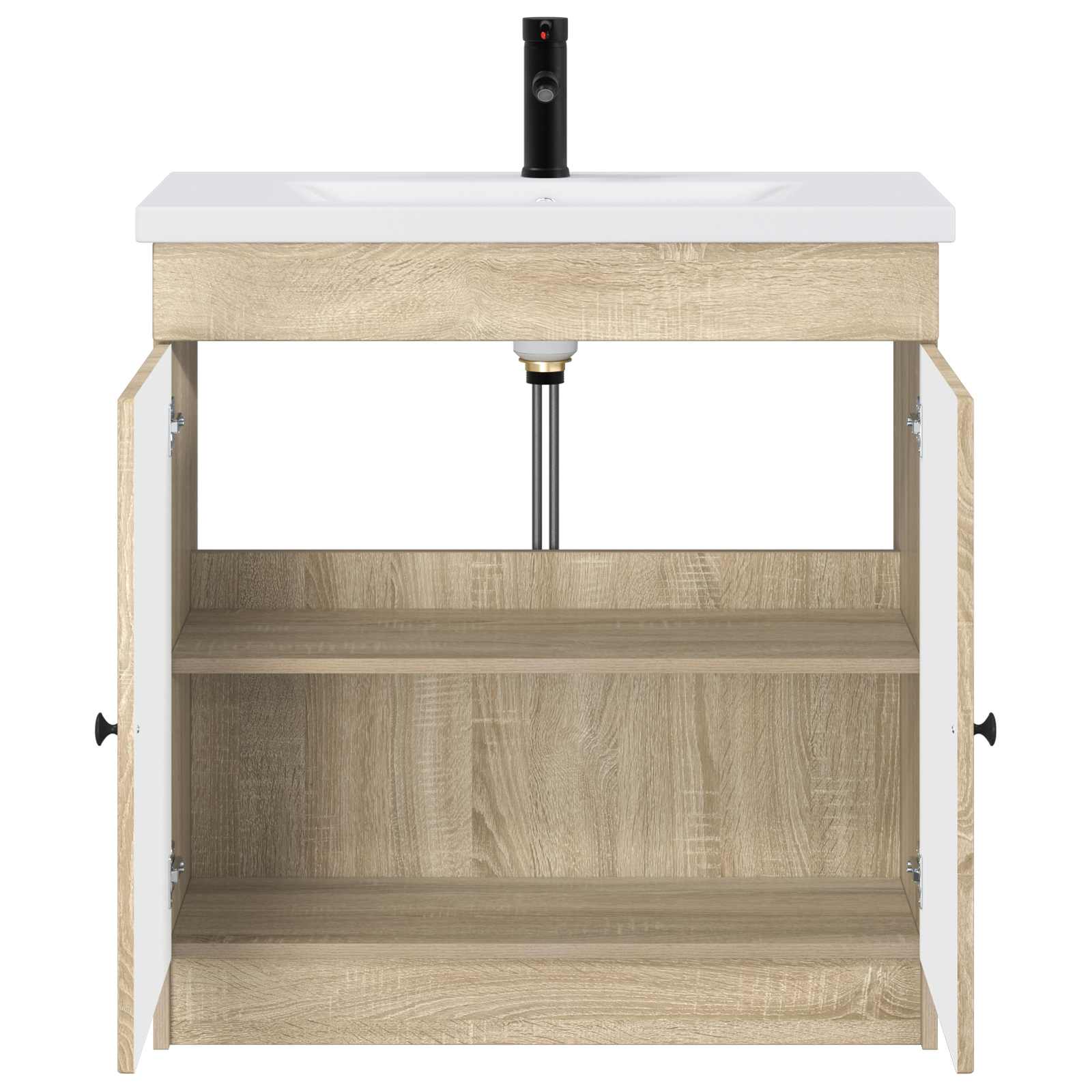 Set di mobili per il bagno Rovere Sonoma 56 x 37,5 x 81 cm | homemem39
