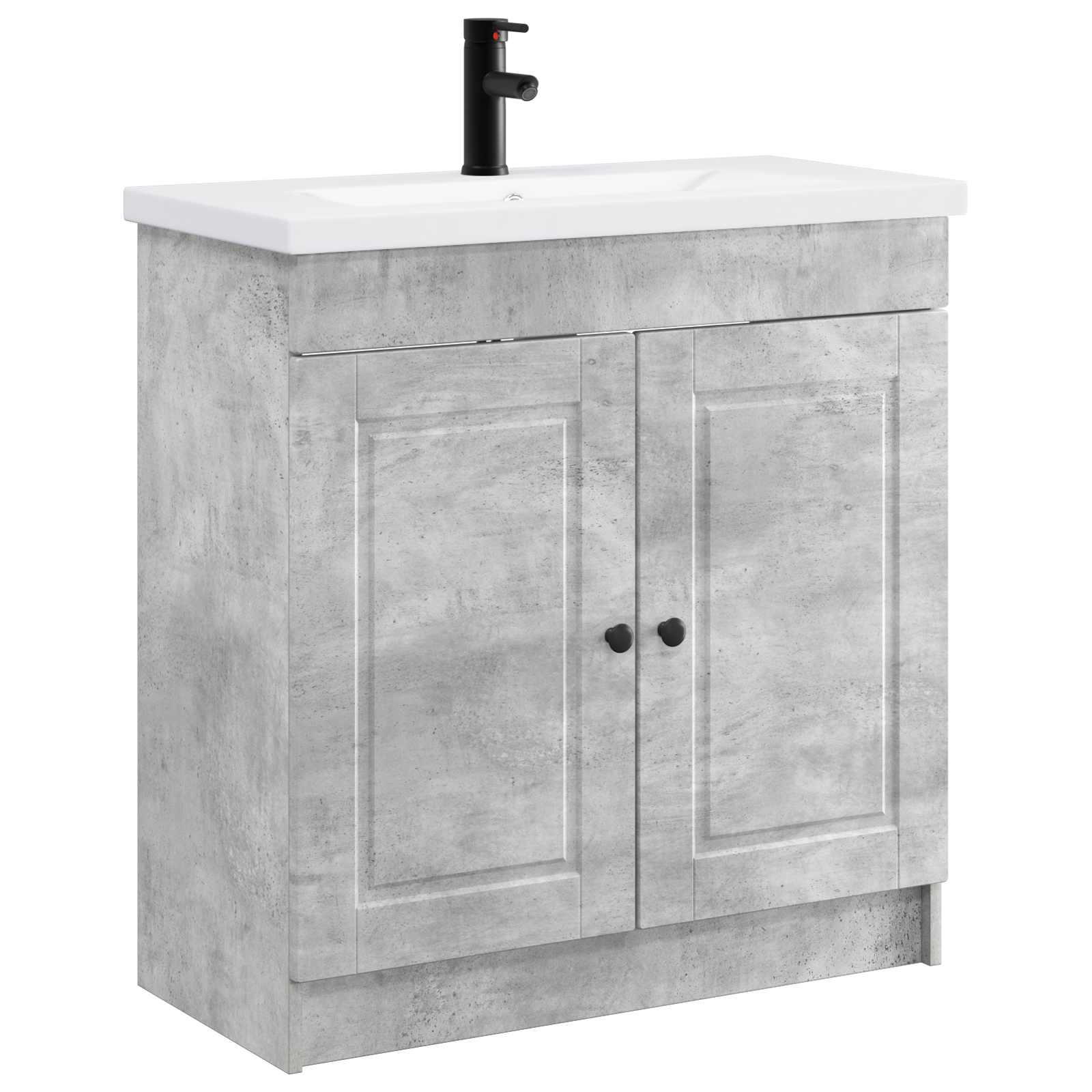 Set di mobili per il bagno Grigio Cemento 56 x 37,5 x 81 cm | homemem39