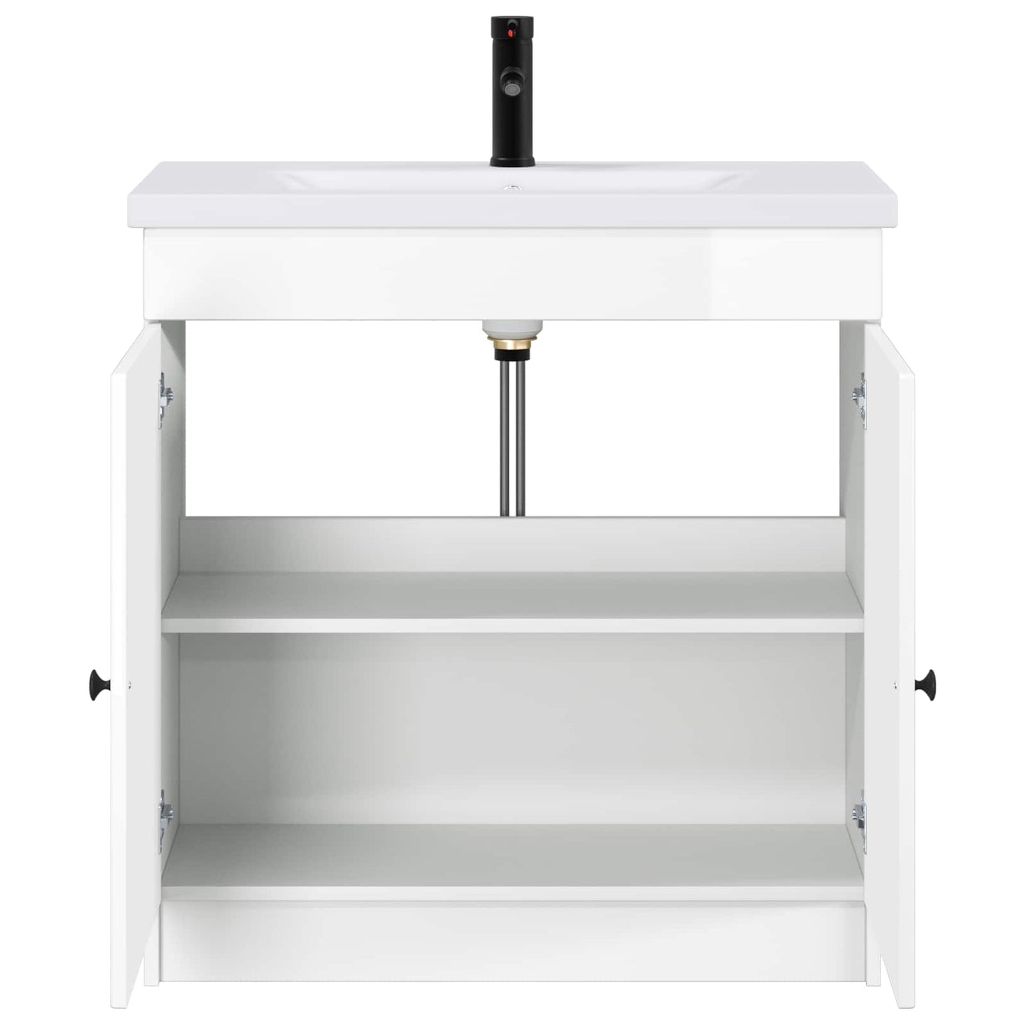 Set di mobili per il bagno Bianco Lucido 56 x 37,5 x 81 cm | homemem39