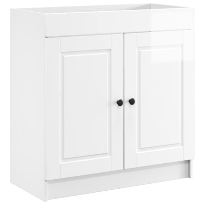 Set di mobili per il bagno Bianco Lucido 56 x 37,5 x 81 cm | homemem39