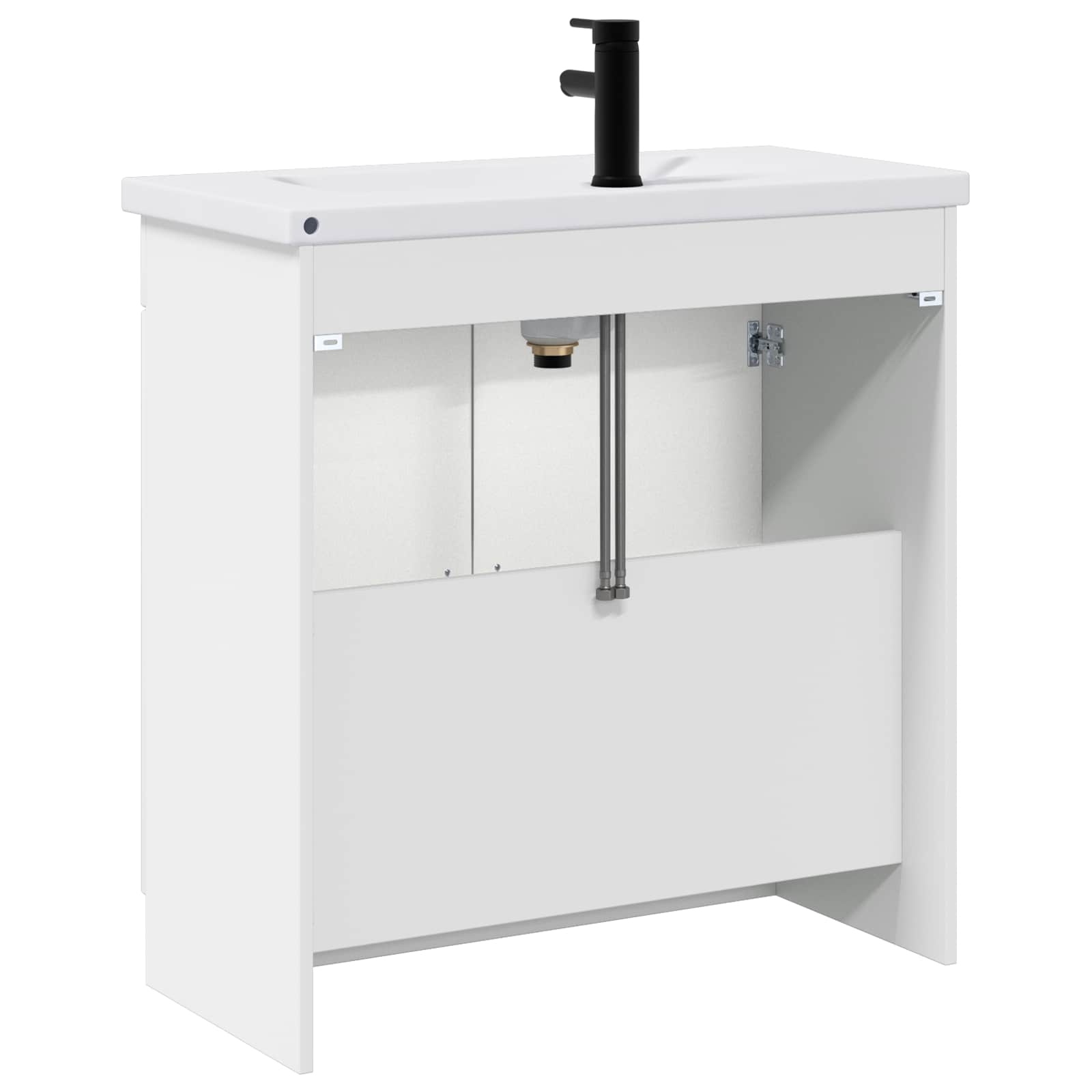 Set di mobili per il bagno Bianco Lucido 56 x 37,5 x 81 cm | homemem39