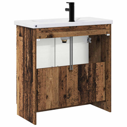 Set di mobili per il bagno Legno antico 56 x 37,5 x 81 cm | homemem39