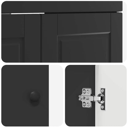 Set di mobili per il bagno Nero 78,5 x 37,5 x 81 cm | homemem39