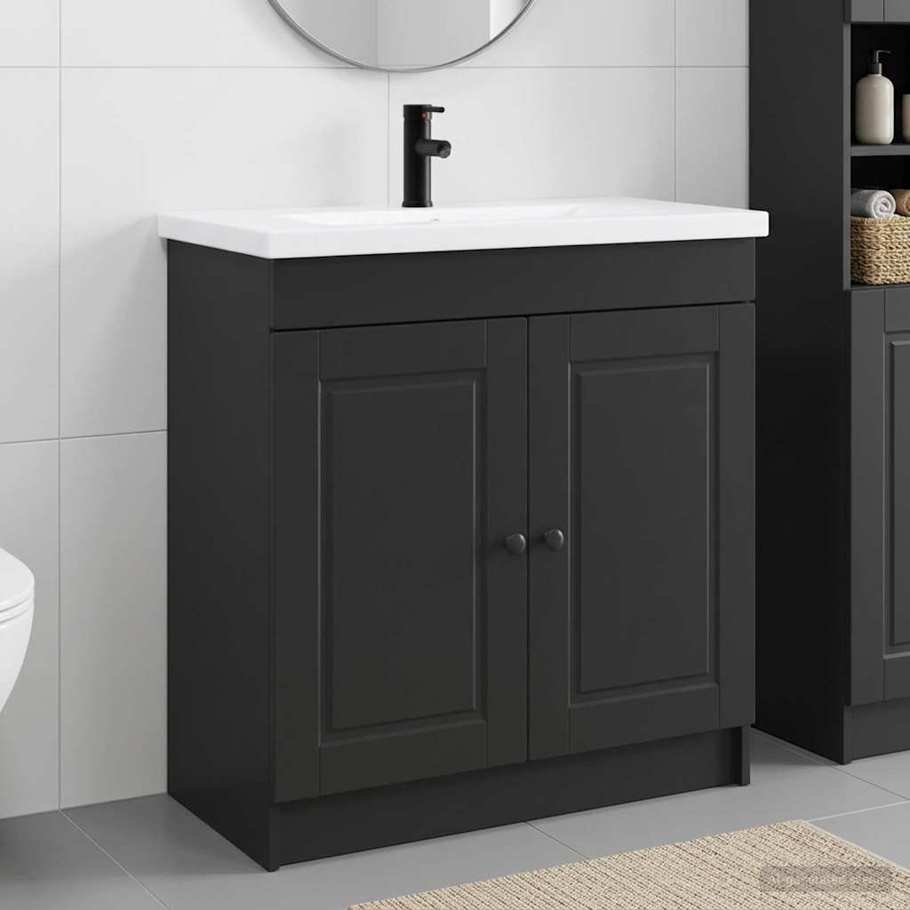 Set di mobili per il bagno Nero 78,5 x 37,5 x 81 cm | homemem39