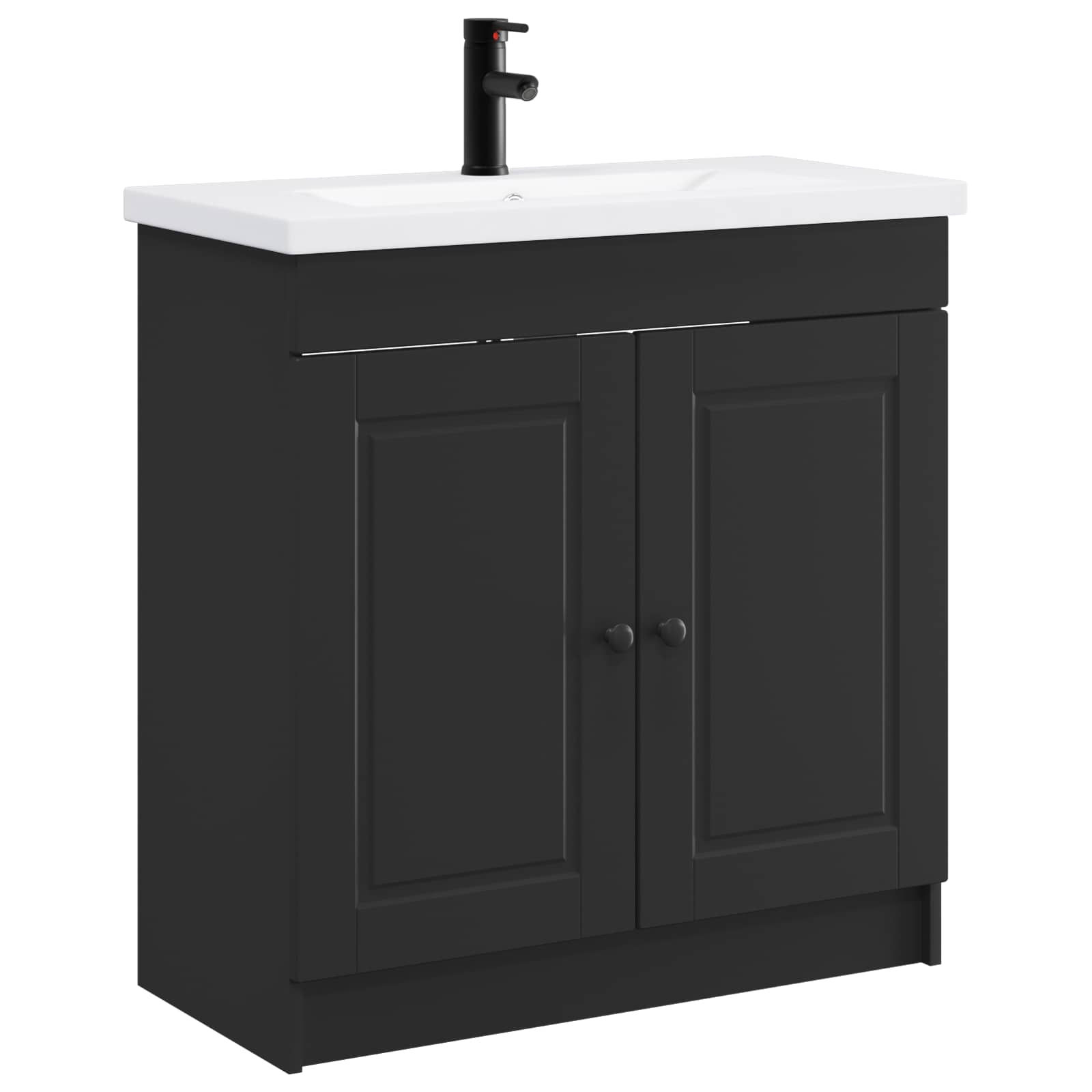 Set di mobili per il bagno Nero 78,5 x 37,5 x 81 cm | homemem39